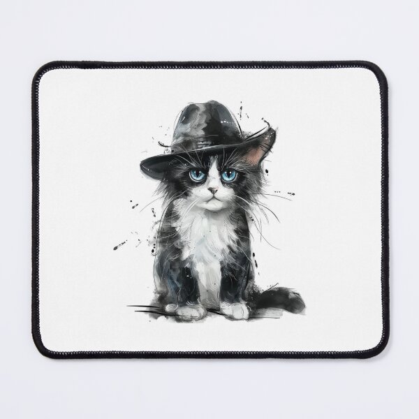 Item preview, Cat | Black & White Cat | Minimal Pet Aesthetic Art designed and sold by Mandayartstudio.