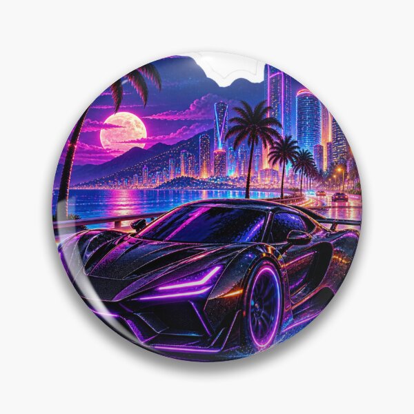 Item preview, Neon Midnight Coastal Supercar designed and sold by DarklineLab.