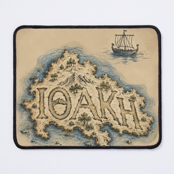 Item preview, The way home Change us| Vintage Greek Island Map | Odyssey Inspired Travel Design designed and sold by CreationbyNiki.