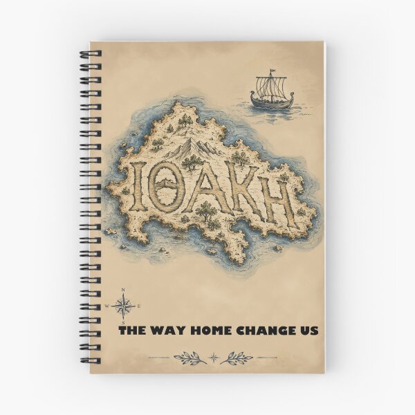 Item preview, The way home Change us| Vintage Greek Island Map | Odyssey Inspired Travel Design designed and sold by CreationbyNiki.