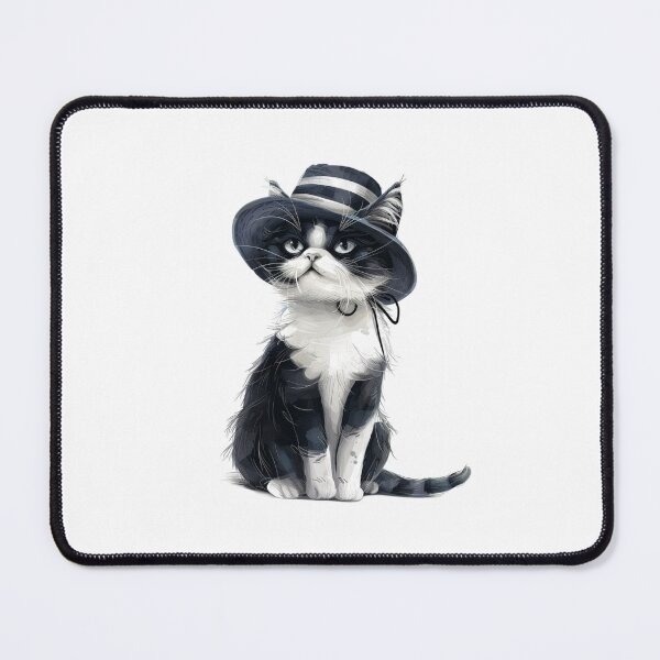 Item preview, Cat | Black & White Cat | Minimal Pet Aesthetic Art designed and sold by Mandayartstudio.