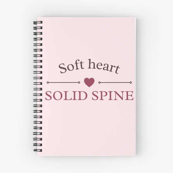 Item preview, Soft Heart Solid Spine | Muted Rose & Taupe Typography designed and sold by Sparkle First Co..
