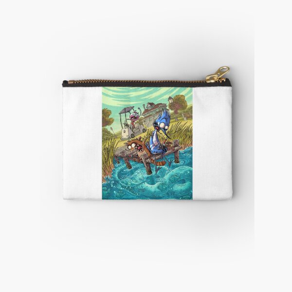 Item preview, Regular Show Fishing Scene – Cartoon Adventure Illustration designed and sold by WATEKE.