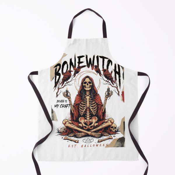 Item preview, Bonewitch T-Shirt | Death Is My Craft Skeleton Occult Halloween Graphic Tee v4 designed and sold by DarylWelsh2024.