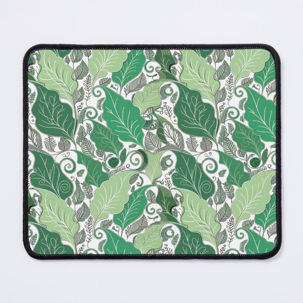 Item preview, Green Botanical Leaves – Elegant Nature Inspired Pattern designed and sold by Mousy17.
