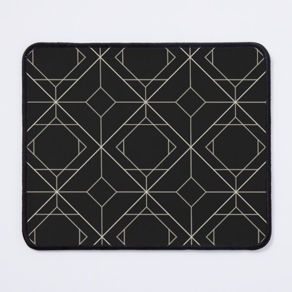 Item preview, Geometric pattern black beige, modern abstract architectural design, minimal interior decor designed and sold by Aurum-design.