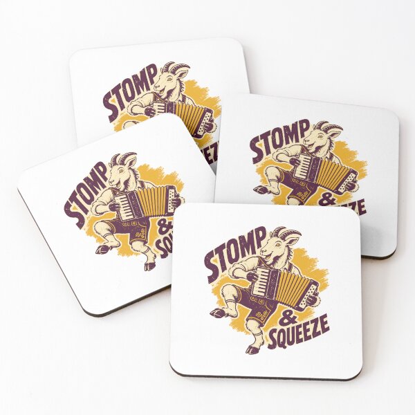Item preview, Oktoberfest Goat Accordion – Stomp & Squeeze Risograph Art designed and sold by Jaani-T.