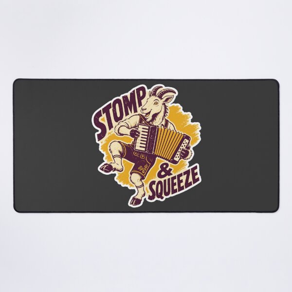 Item preview, Oktoberfest Goat Accordion – Stomp & Squeeze Risograph Art designed and sold by Jaani-T.