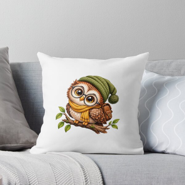 Item preview, Cute Owl in Winter | Kawaii Cozy Owl designed and sold by Ricomin.