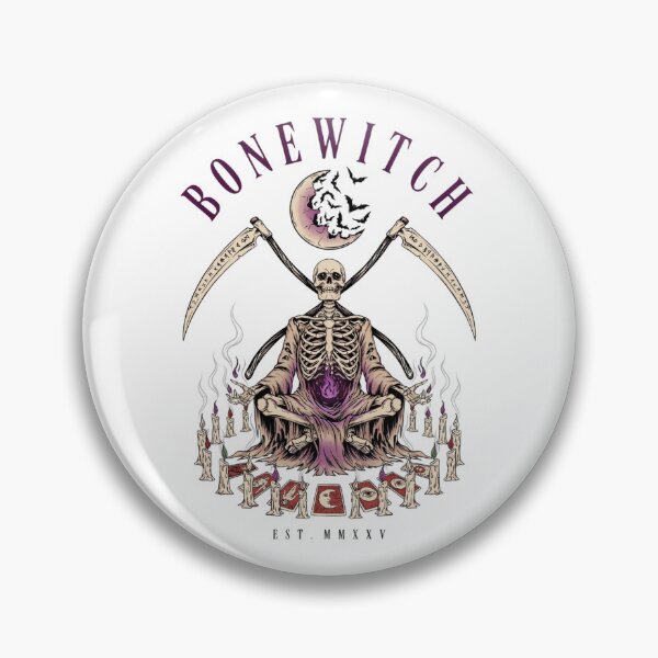 Item preview, Bonewitch T-Shirt | Death Is My Craft Skeleton Occult Halloween Graphic Tee v5 designed and sold by DarylWelsh2024.