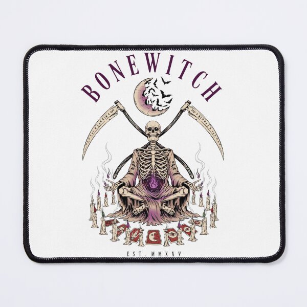 Item preview, Bonewitch T-Shirt | Death Is My Craft Skeleton Occult Halloween Graphic Tee v5 designed and sold by DarylWelsh2024.