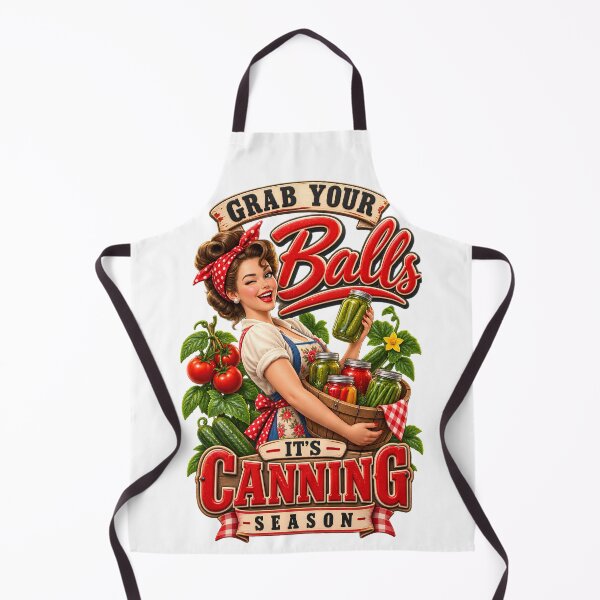Item preview, Grab Your Balls It's Canning Season T-Shirt, Funny Canning Lover Gift, Retro Homestead Kitchen Graphic Tee designed and sold by OUICHA.