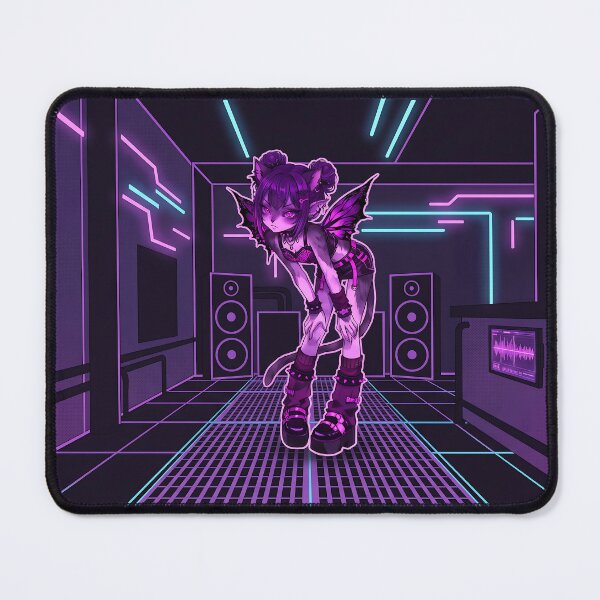 Item preview, Gothic Fairy Cat Girl: Purple Cyberpunk E-Girl Aesthetic designed and sold by CuteKats.