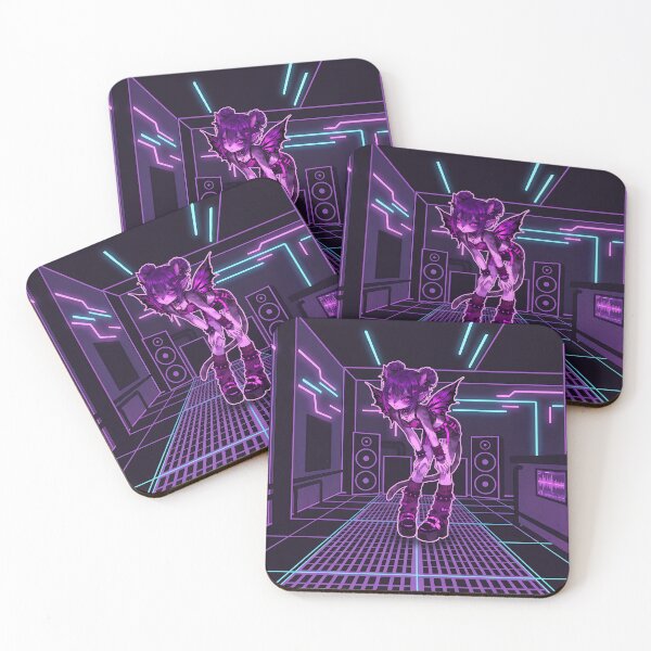 Item preview, Gothic Fairy Cat Girl: Purple Cyberpunk E-Girl Aesthetic designed and sold by CuteKats.