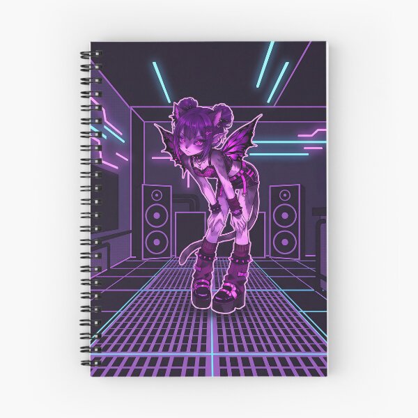 Item preview, Gothic Fairy Cat Girl: Purple Cyberpunk E-Girl Aesthetic designed and sold by CuteKats.
