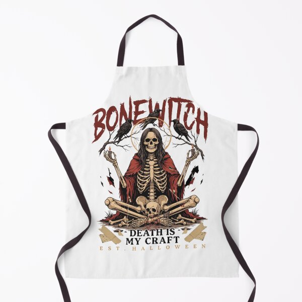 Item preview, Bonewitch T-Shirt | Death Is My Craft Skeleton Occult Halloween Graphic Tee v6 designed and sold by DarylWelsh2024.