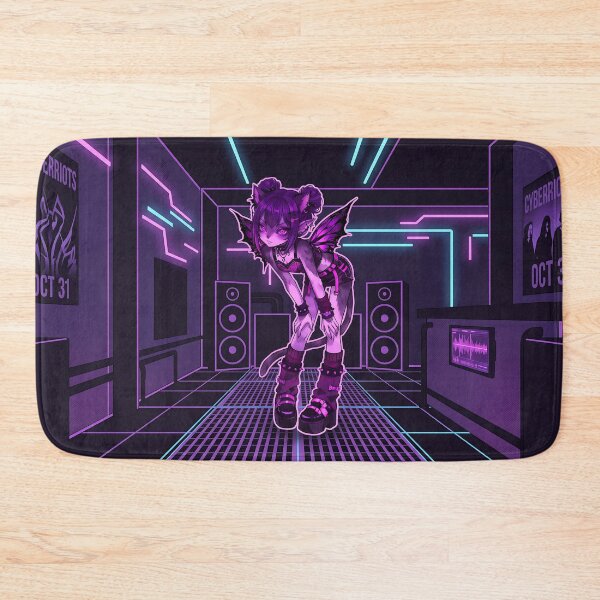 Item preview, Gothic Fairy Cat Girl: Purple Cyberpunk E-Girl Aesthetic designed and sold by CuteKats.