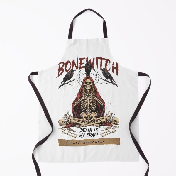 Item preview, Bonewitch T-Shirt | Death Is My Craft Skeleton Occult Halloween Graphic Tee v7 designed and sold by DarylWelsh2024.