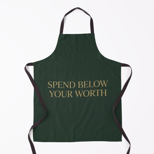 Item preview, Spend Below Your Worth | Minimalist Finance Editorial Print designed and sold by Zaramodo.