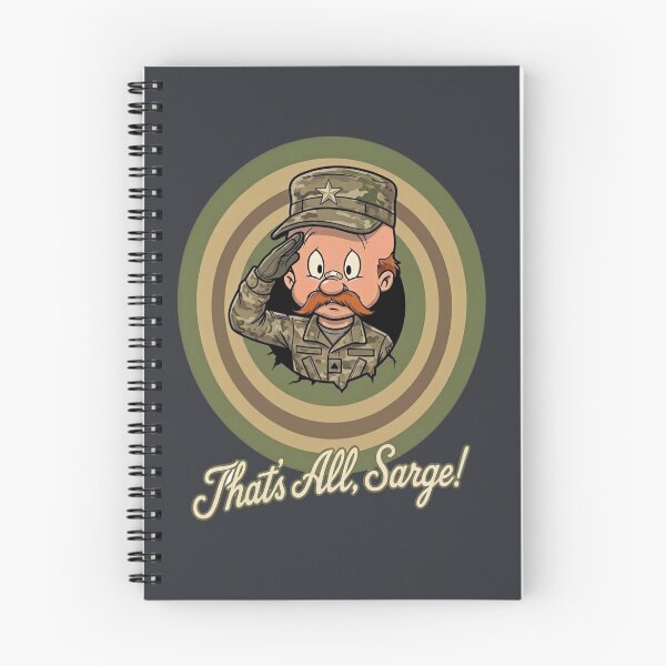 Item preview, That's All, Sarge! - Classic Military Cartoon Target Design designed and sold by MischiefFoundry.