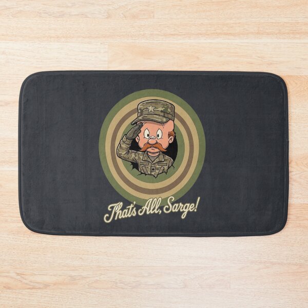 Item preview, That's All, Sarge! - Classic Military Cartoon Target Design designed and sold by MischiefFoundry.