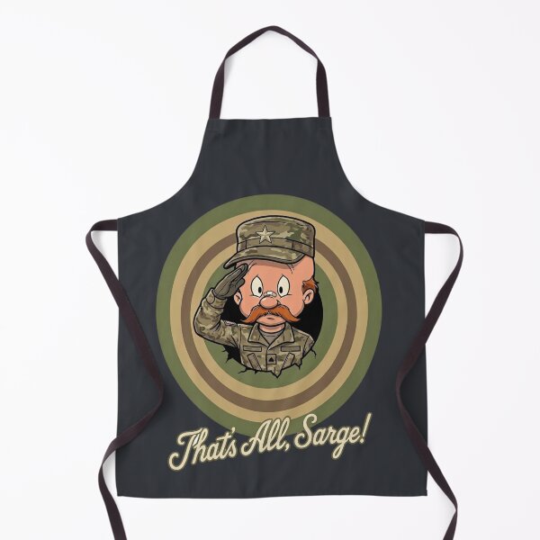 Item preview, That's All, Sarge! - Classic Military Cartoon Target Design designed and sold by MischiefFoundry.