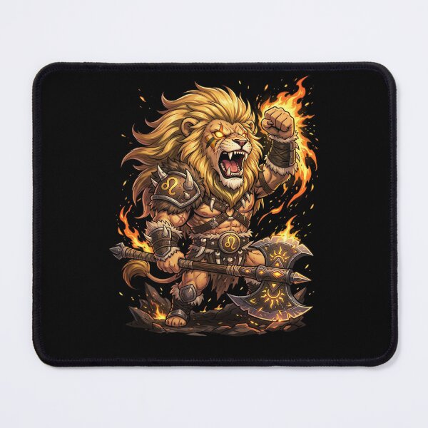 Item preview, Blazing Lion Warrior in Flames designed and sold by EchoVisions.
