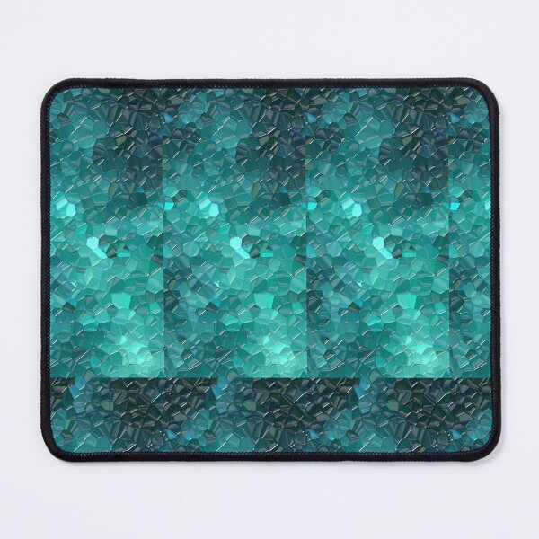 Item preview, Teal Turquoise Crystal Mosaic Abstract Geometric Pattern designed and sold by EthanticProduct.