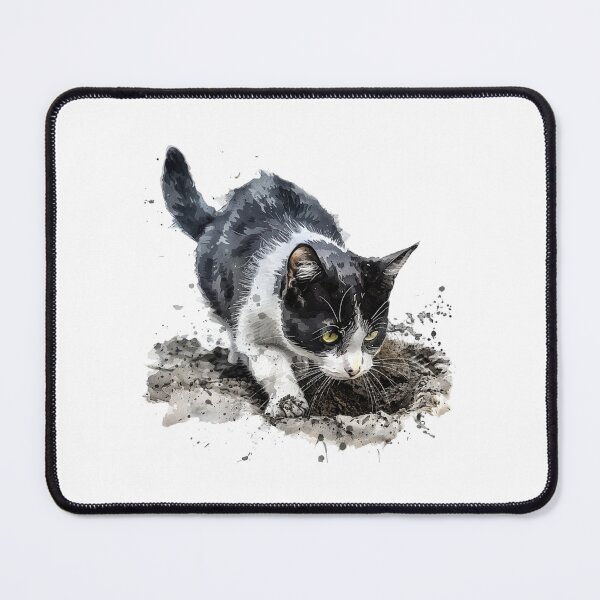 Item preview, Cat | Black & White Cat | Minimal Pet Aesthetic Art designed and sold by Mandayartstudio.