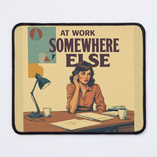 Item preview, At Work Somewhere Else Retro Office designed and sold by davitabros.