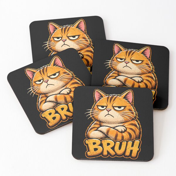 Item preview, Grumpy Cat Bruh Graphic Design for Cat Lovers designed and sold by rafaeltto.