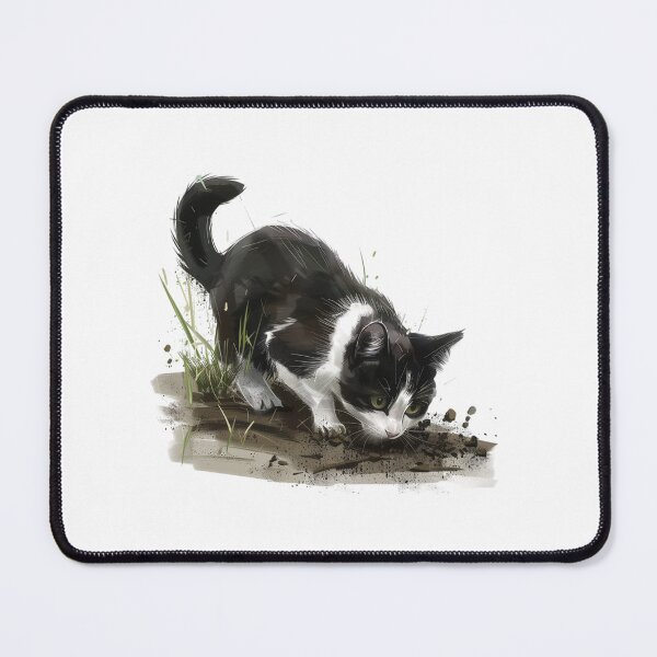 Item preview, Cat | Black & White Cat | Minimal Pet Aesthetic Art designed and sold by Mandayartstudio.