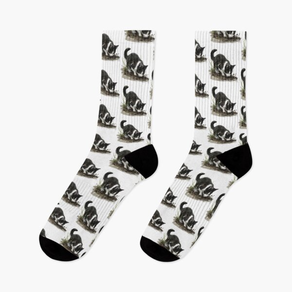 Item preview, Cat | Black & White Cat | Minimal Pet Aesthetic Art designed and sold by Mandayartstudio.
