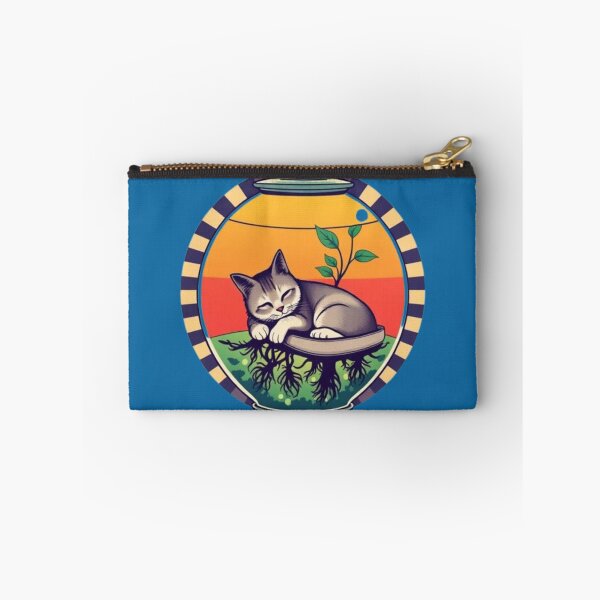 Item preview, Cozy Hydroponic Plant Cat Cottagecore Aesthetic designed and sold by A-to-y.