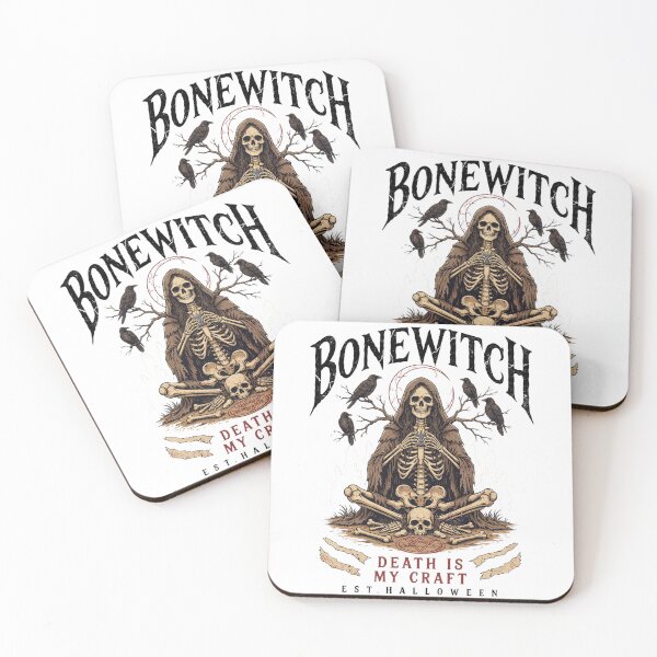 Item preview, Bonewitch T-Shirt | Death Is My Craft Skeleton Occult Halloween Graphic Tee v9 designed and sold by DarylWelsh2024.