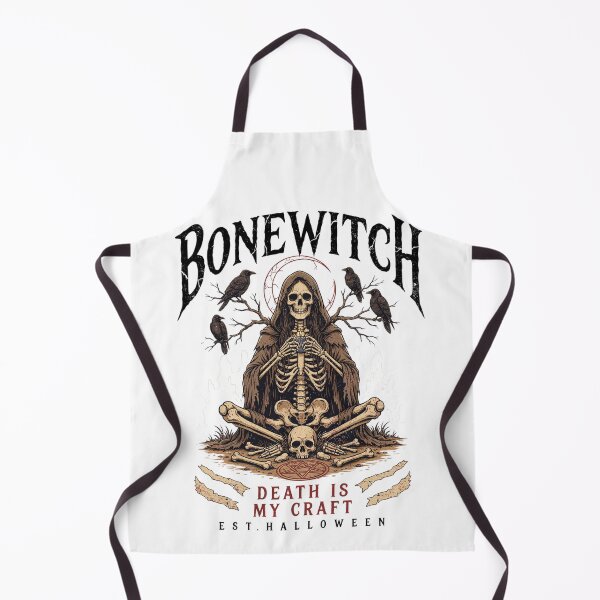 Item preview, Bonewitch T-Shirt | Death Is My Craft Skeleton Occult Halloween Graphic Tee v9 designed and sold by DarylWelsh2024.