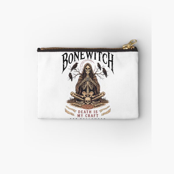 Item preview, Bonewitch T-Shirt | Death Is My Craft Skeleton Occult Halloween Graphic Tee v9 designed and sold by DarylWelsh2024.