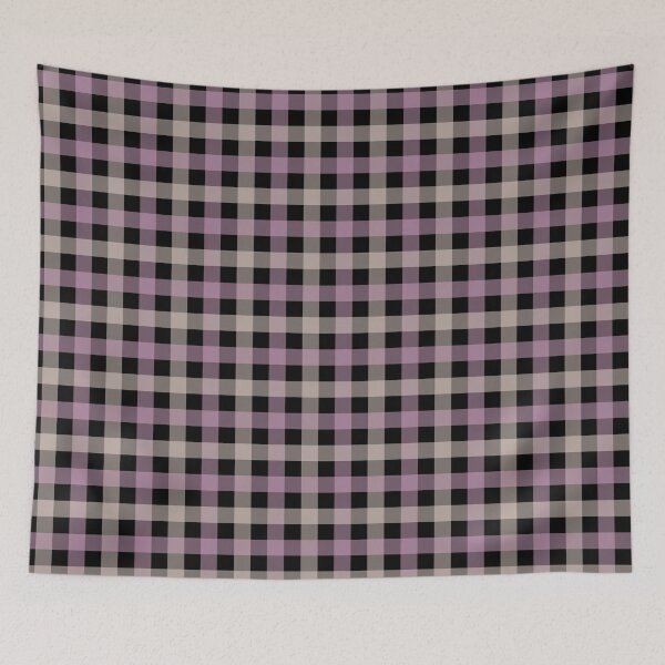 Item preview, Geometric Black and Pink Checkered Pattern designed and sold by NNhu.