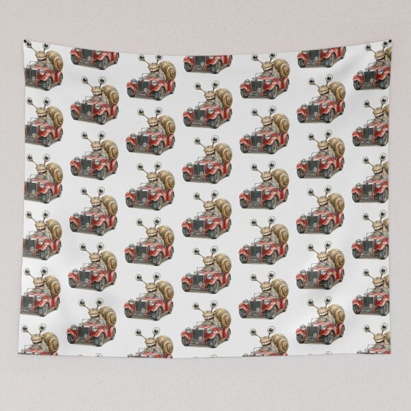 Item preview, Funny Snail Driving Vintage Classic Sports Car designed and sold by Wilcox PhotoArt.