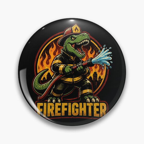 Item preview, Dinosaur Firefighter Graphic Design designed and sold by rafaeltto.
