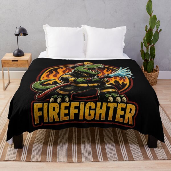 Item preview, Dinosaur Firefighter Graphic Design designed and sold by rafaeltto.