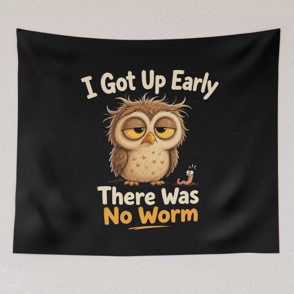 Item preview, I Got Up Early There Was No Worm designed and sold by TheEndDesign.