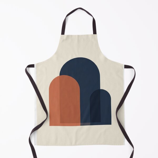 Item preview, Layered Arch Geometry | Minimalist Terracotta and Navy Print designed and sold by Zaramodo.