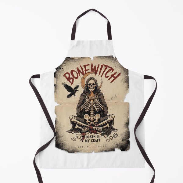 Item preview, Bonewitch T-Shirt | Death Is My Craft Skeleton Occult Halloween Graphic Tee v11 designed and sold by DarylWelsh2024.