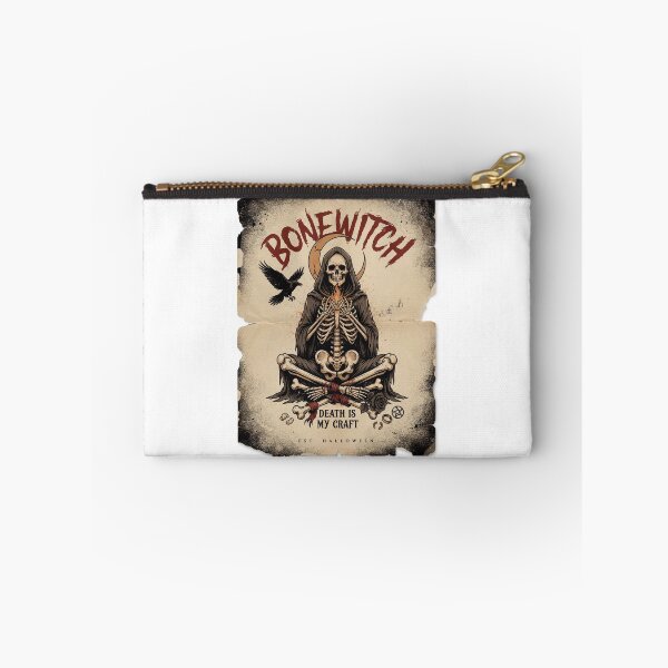 Item preview, Bonewitch T-Shirt | Death Is My Craft Skeleton Occult Halloween Graphic Tee v11 designed and sold by DarylWelsh2024.