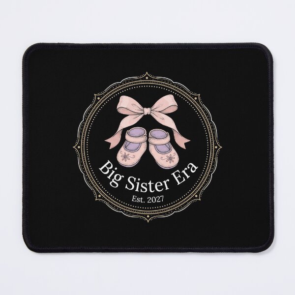 Item preview, Big Sister Era Est 2027 Coquette Pink Bow Baby Shoes Reveal designed and sold by TeNovaStudio ⭐⭐⭐⭐⭐.