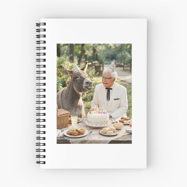 Item preview, Colonel sanders Donkey picnic donkeys animal pet nature meme memes funny parody christmas birthday  designed and sold by CheeseBlueprint.