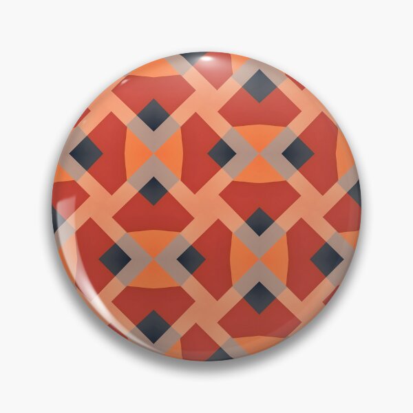 Item preview, Geometric pattern features bold reds and oranges designed and sold by PenguinWinter.