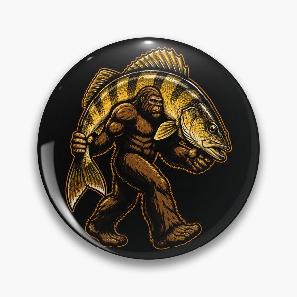 Item preview, Bigfoot with a Giant Fish Graphic Design designed and sold by rafaeltto.