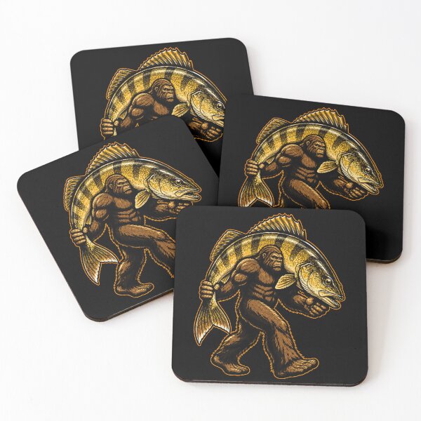 Item preview, Bigfoot with a Giant Fish Graphic Design designed and sold by rafaeltto.